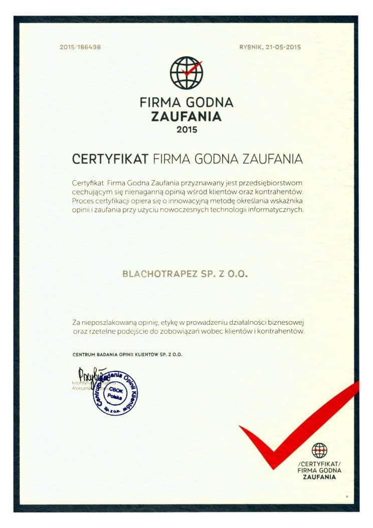 Firma-Godna-Zaufania-Blachotrapez-2015