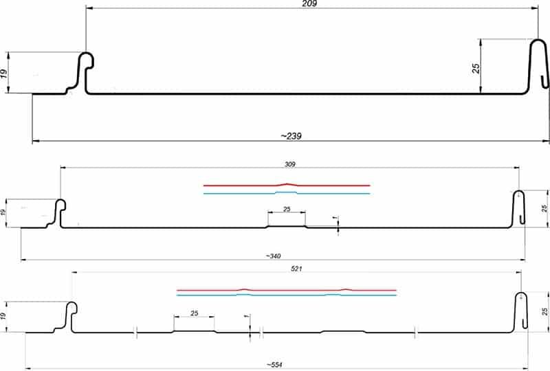 PANEL DACHOWY KATOWICE PRZEKRÓJ 1 PANEL DACHOWY KATOWICE PRZEKRÓJ 1